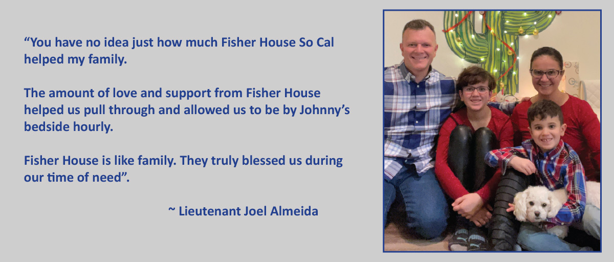 How You and Fisher House So Cal helped the Almeida Family